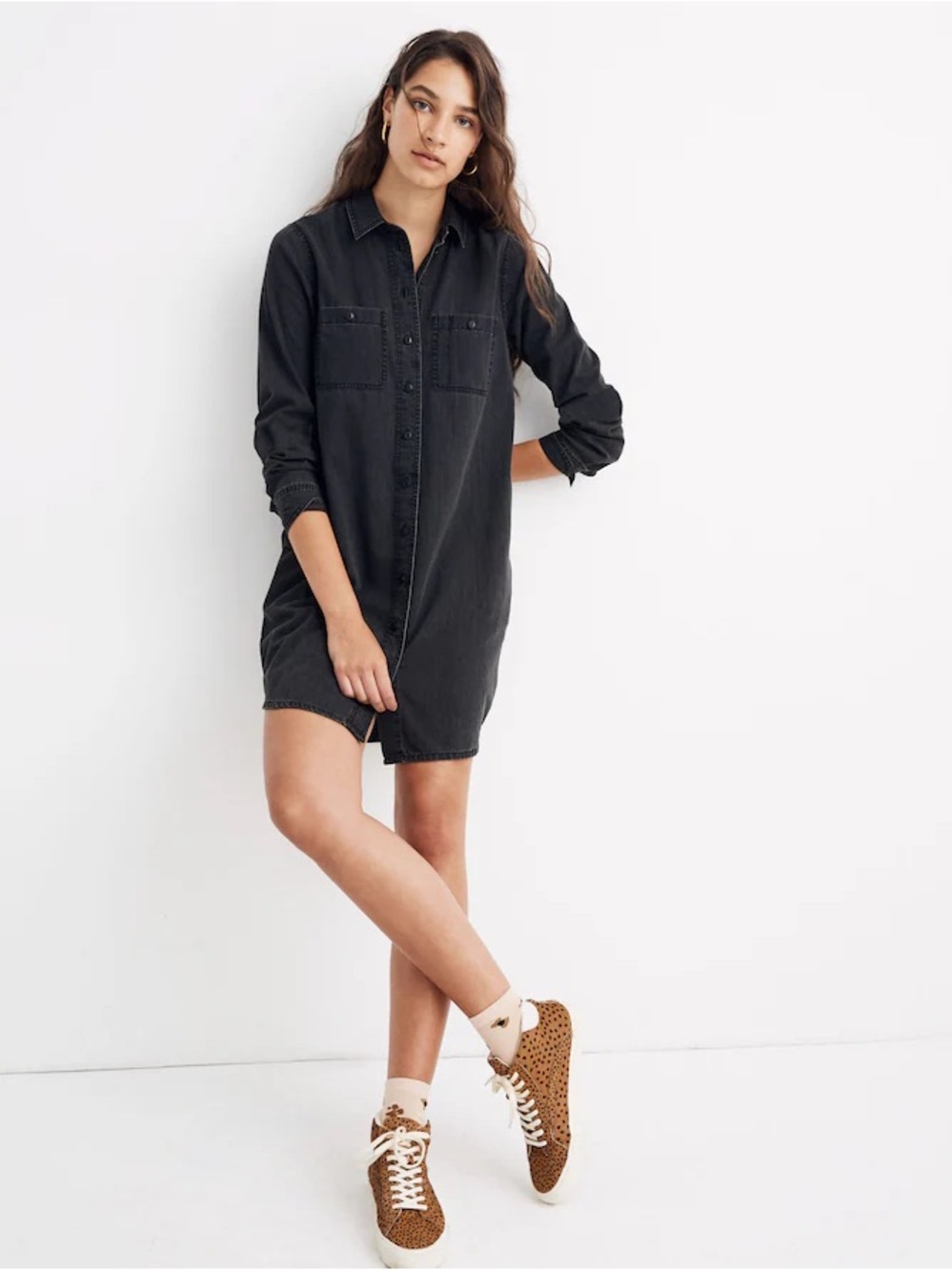 Urban Daizy Button-Up Shirt Dress